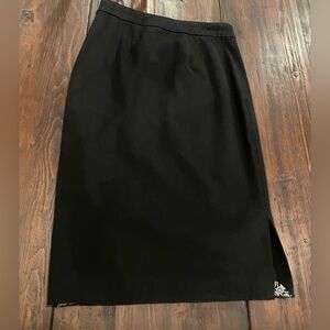 Anthropologie Classic Black Pencil Skirt
